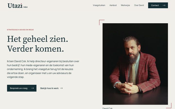 Homepage van utazi.eu